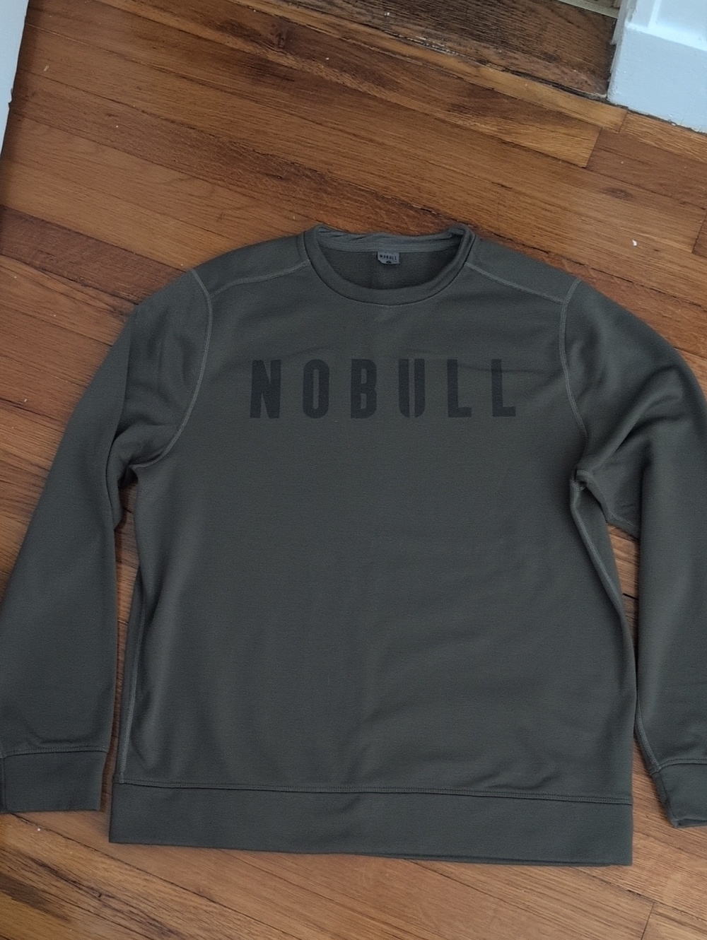 NOBULL Crewneck Sweatshirt Olive Army Green Men's Size Large